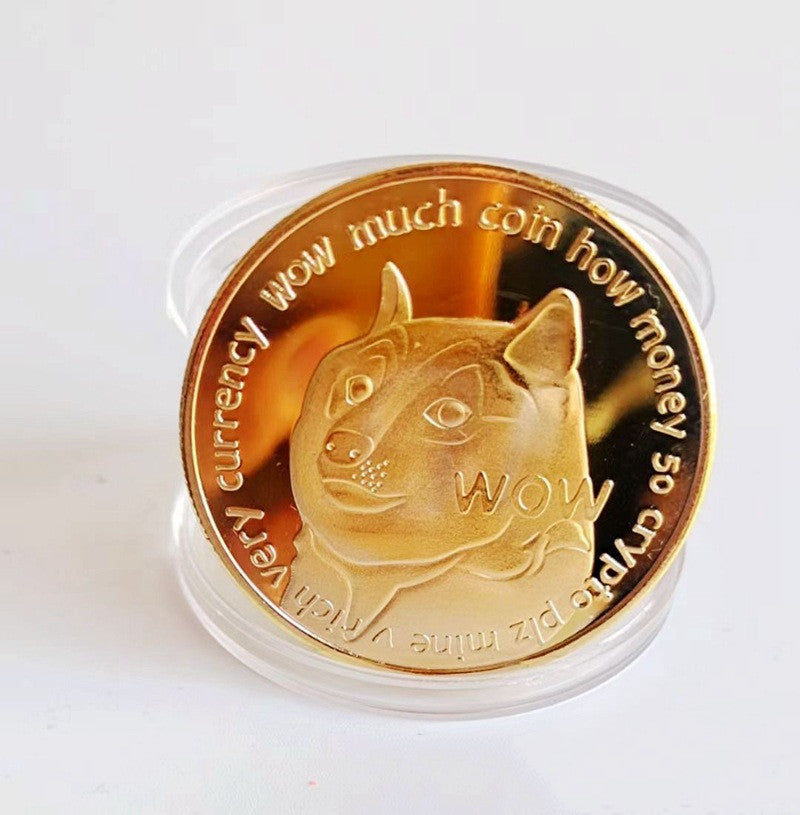 Virtual Bitcoin Commemorative Coin Digital Virtual Currency