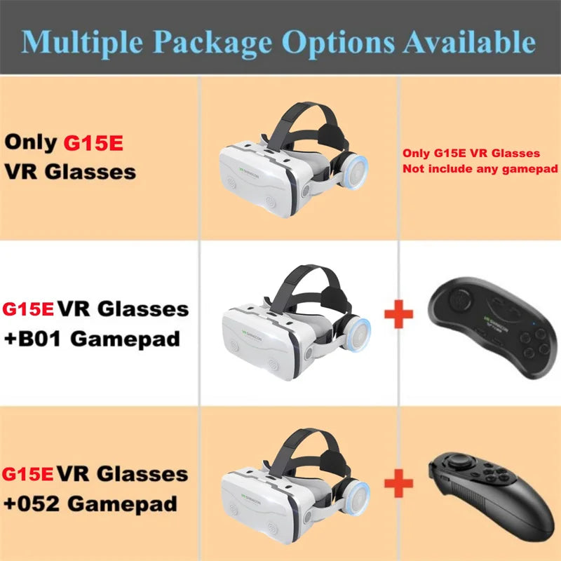 G15E VR Glasses – Immersive Virtual Reality for Your Smartphone