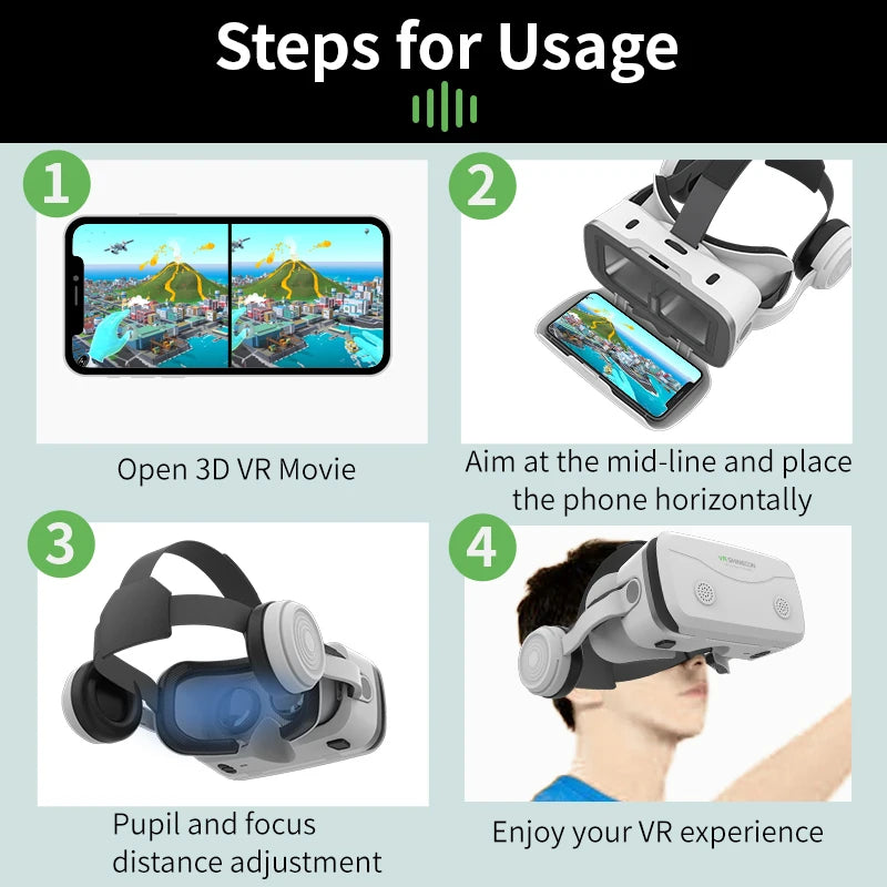 G15E VR Glasses – Immersive Virtual Reality for Your Smartphone
